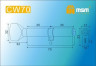 Цилиндровый механизм Msm CW70 SN 35*35 кл-верт (матовый никель) перфо