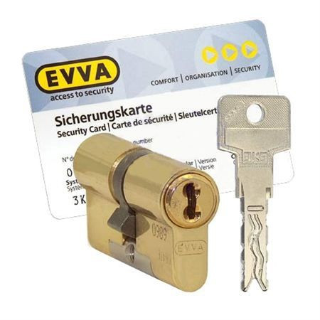 Цилиндр Evva 3KS 112 мм 36x76 ключ-ключ (латунь)